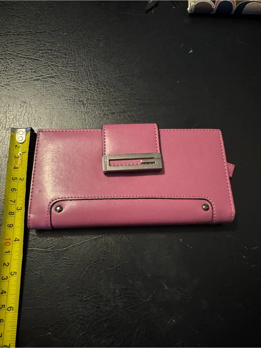 Guess Pink Wallet Clutch with Silver Accent